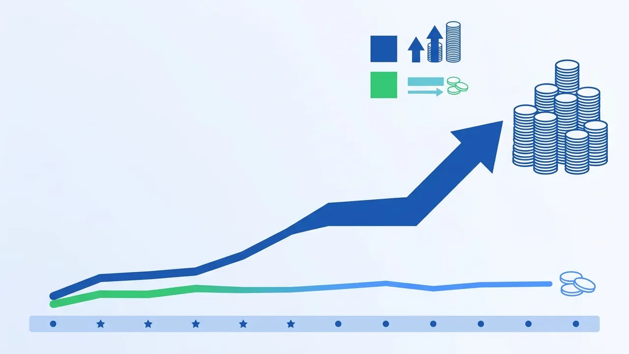График: сравнение затрат — агрегатор 30% vs платформа 4% на 12 месяцев